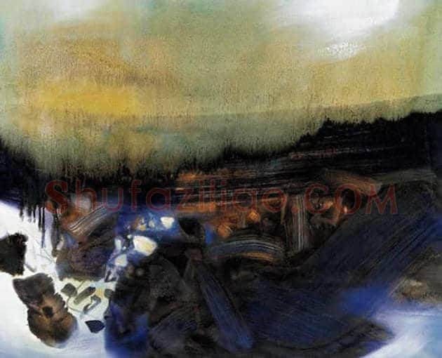 朱德群(1951-2004期间)作品欣赏 | 书画百科