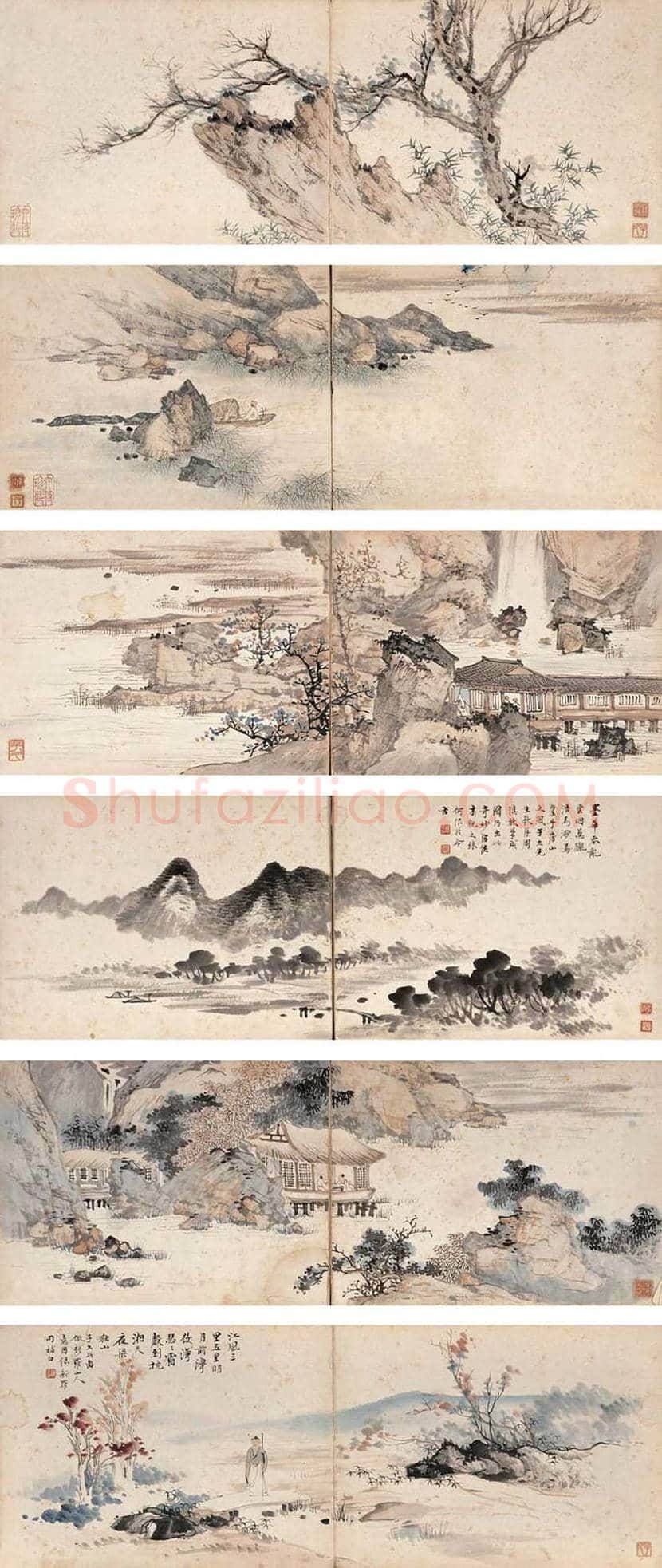 刘子久山水人物画作品欣赏 | 书画讲解