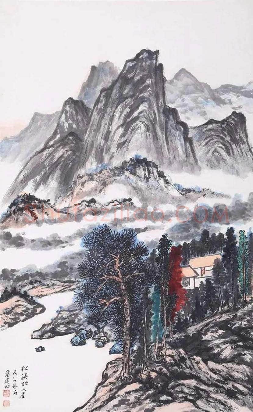 萧建初作品欣赏 | 书画学堂