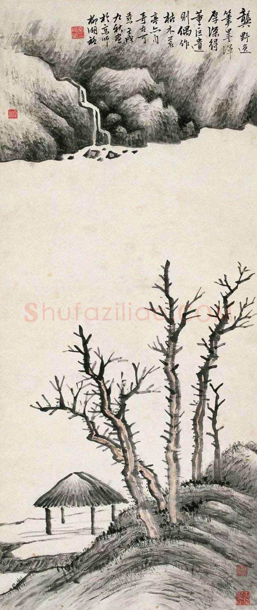 秦仲文山水画欣赏 | 书画百科