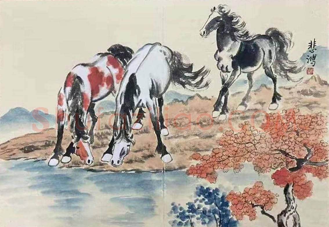 徐悲鸿《十二生肖图册》，绝世孤品首现！ | 国画图片