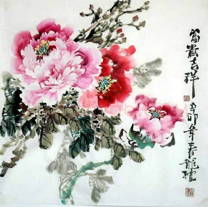 张锡武牡丹作品欣赏 | 书画资料