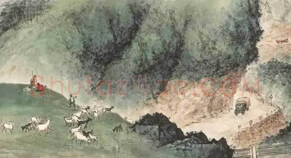 关山月《山村跃进图》欣赏 | 书画学堂