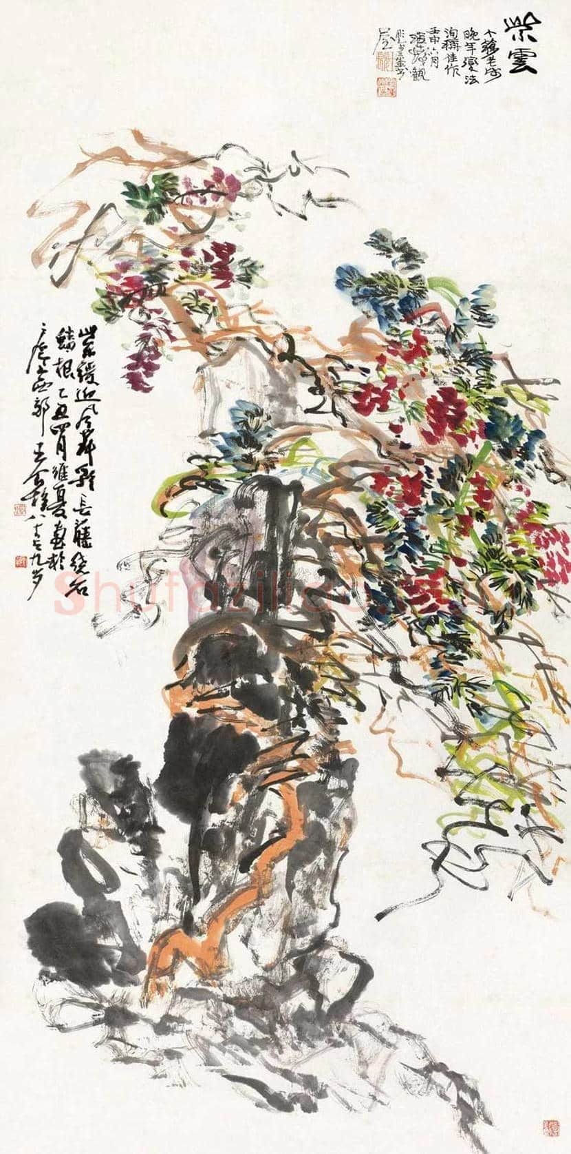 王个簃花鸟画作品欣赏 | 书画文摘
