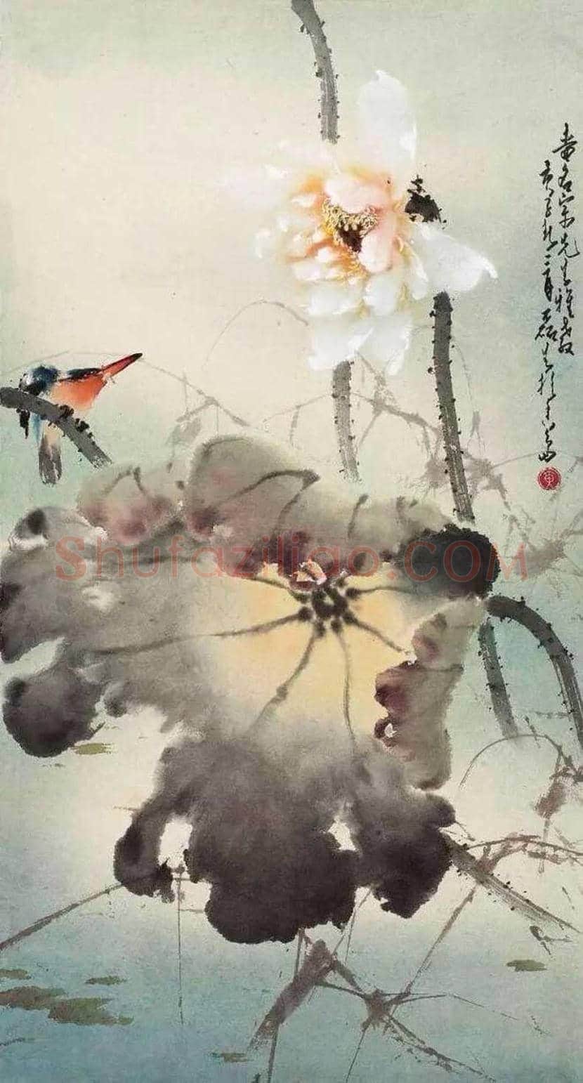 赵少昂的夏日荷塘，美！ | 书画资料
