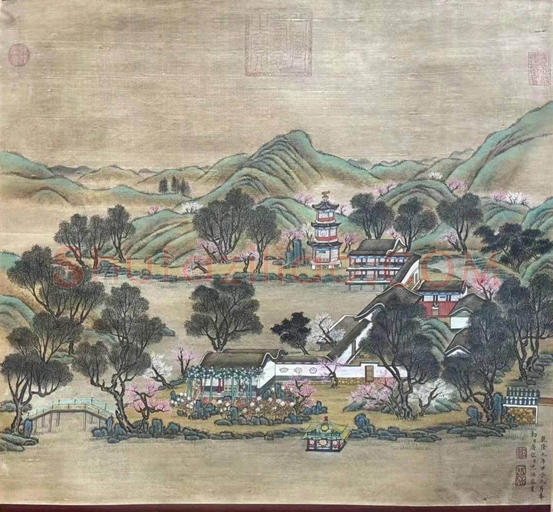 清宫遗珍——唐岱沈源《圆明园三景图》 | 国画欣赏