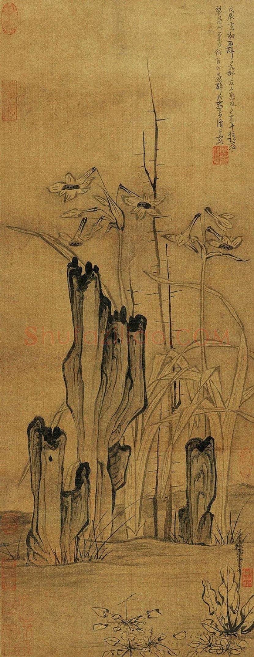明代水仙画：淋漓洒脱的写意 | 书画科普