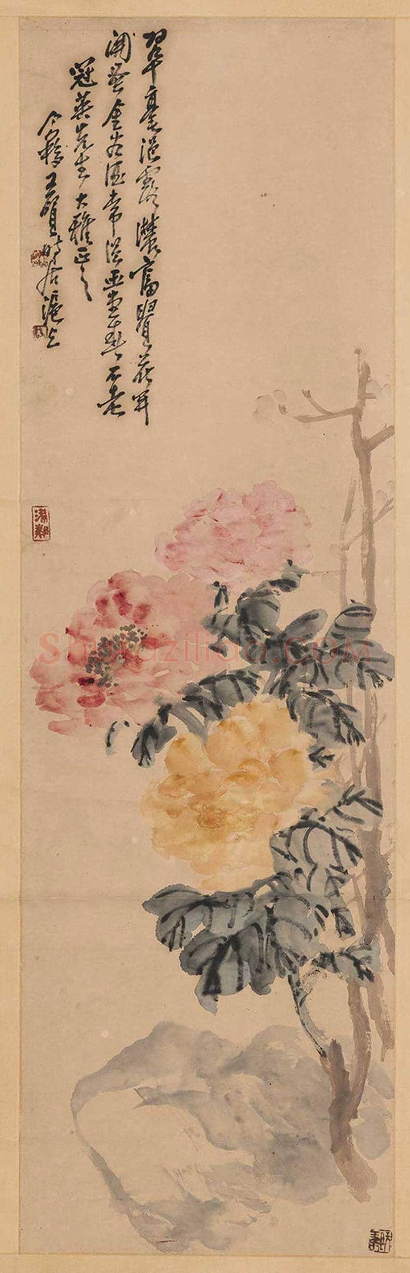 王个簃花鸟画作品欣赏 | 书画文摘
