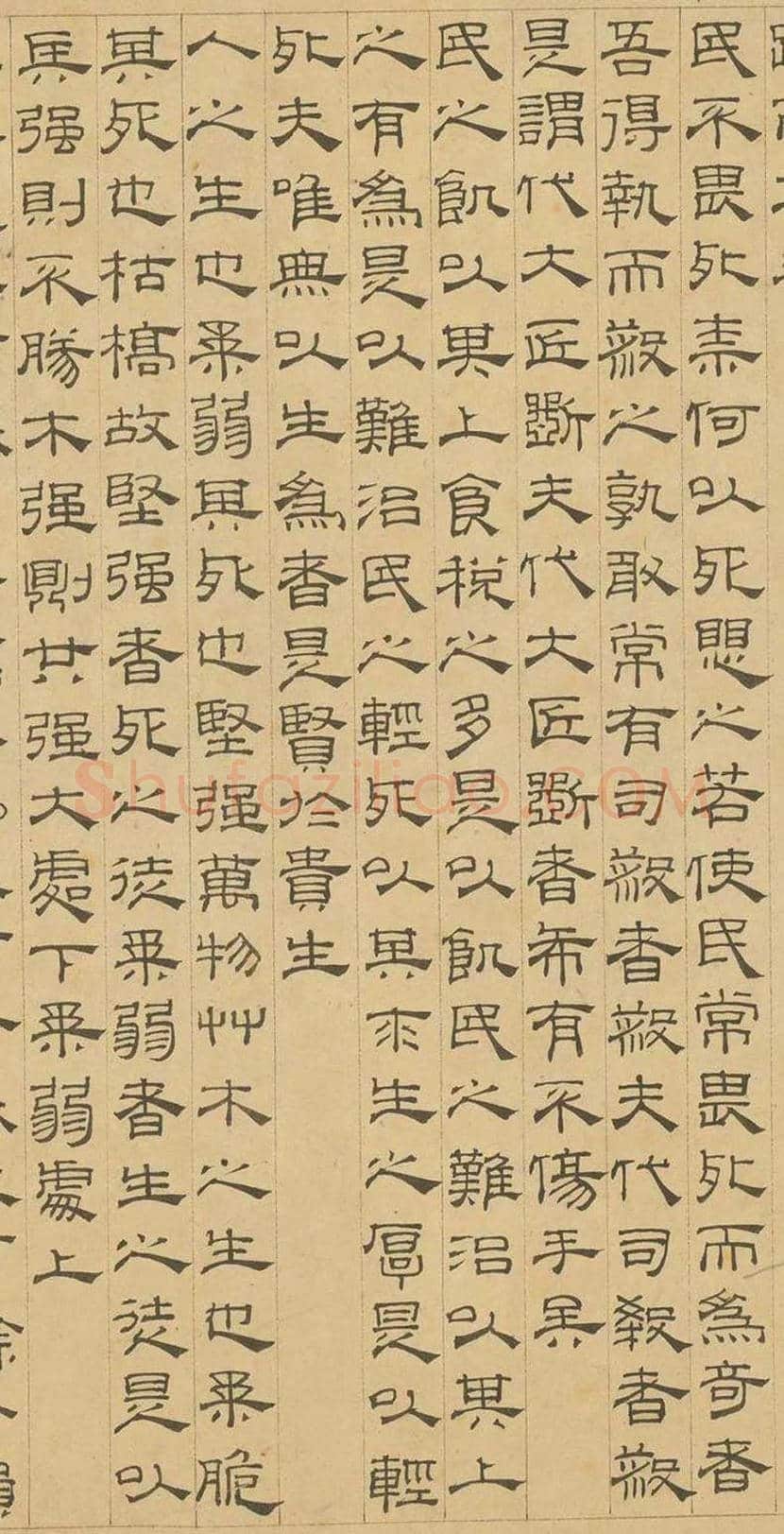 吴叡隶书《道德经》欣赏 | 书画学堂
