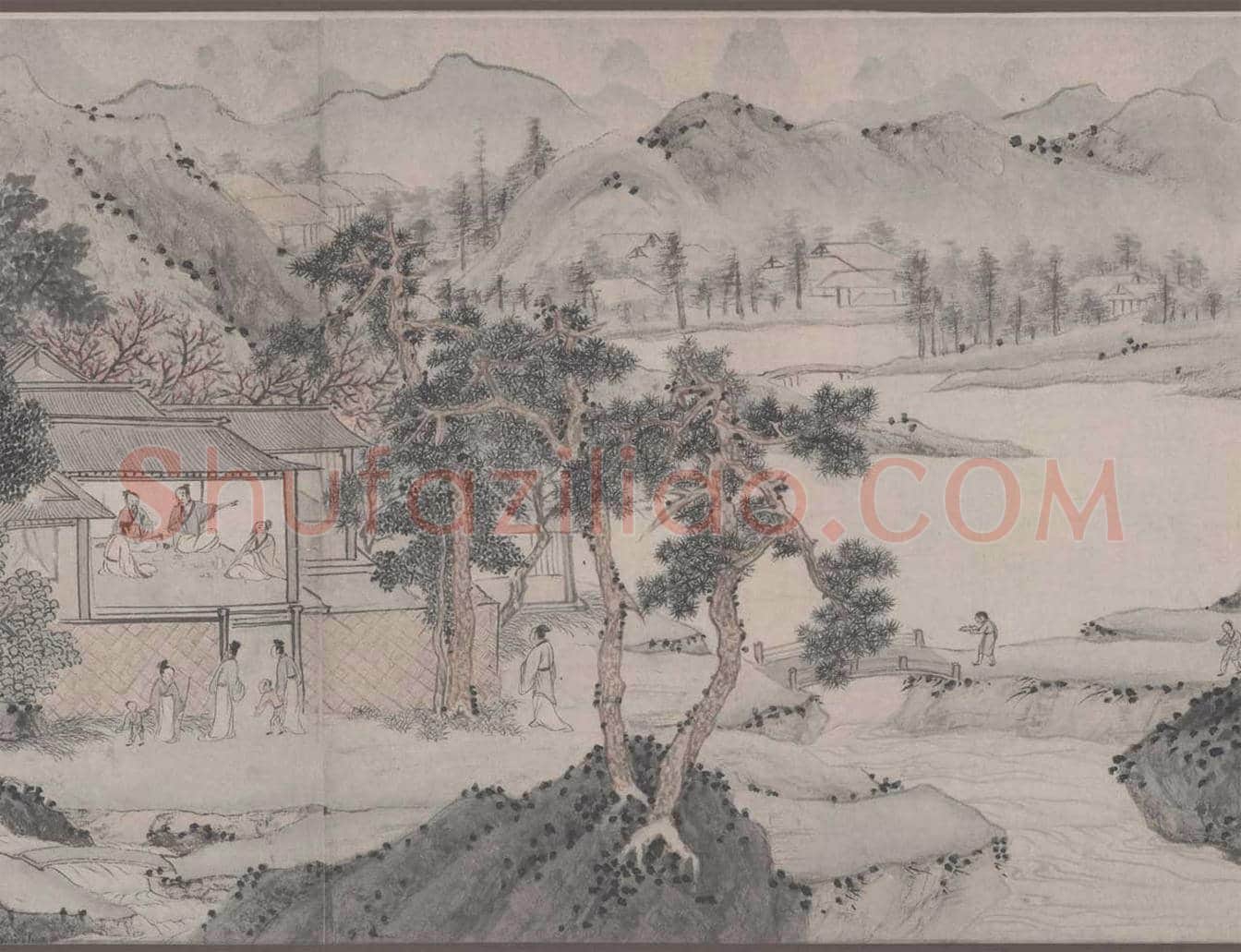 文徵明《桃源问津图》图赏 | 传世国画作品