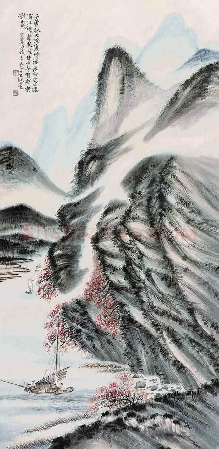 贺天健山水画欣赏 | 书画知识