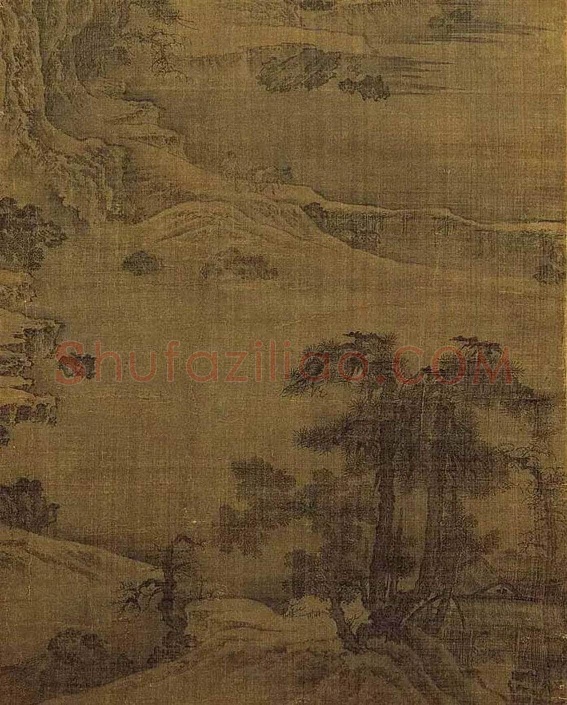 梅莲并蒂之作——仿荆浩《匡庐图》 | 国画图片