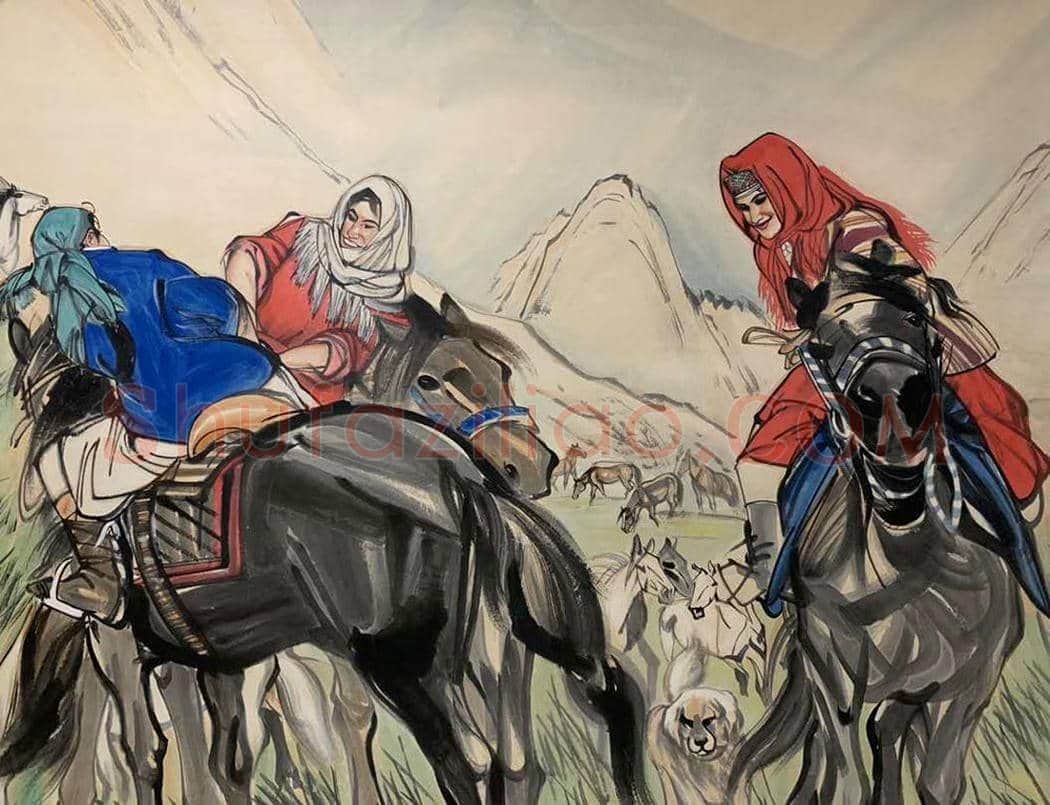 黄胄百平巨制《秋原放牧图》，扛鼎之作 | 国画作品