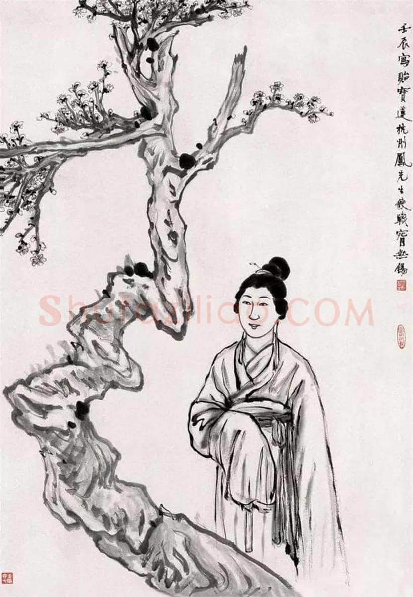 吕凤子人物画作品欣赏 | 书画百科