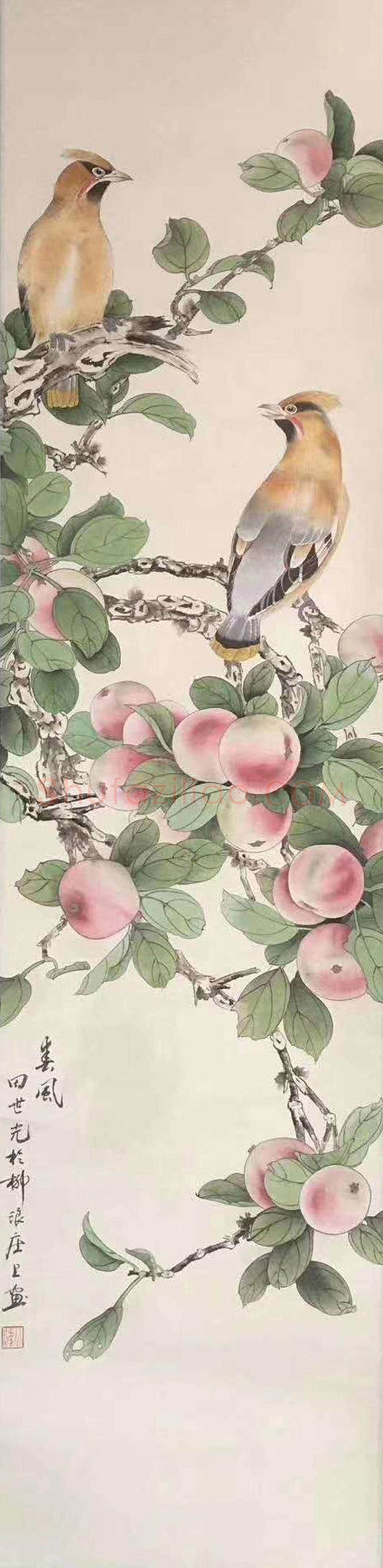 承古开今——田世光精品《花鸟四屏》 | 国画赏析