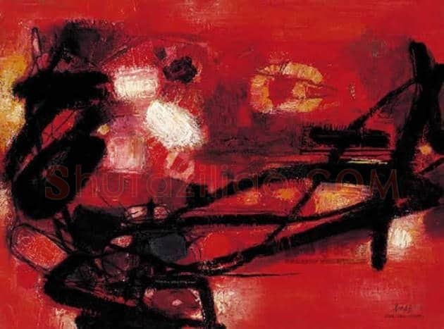 朱德群(1951-2004期间)作品欣赏 | 书画百科