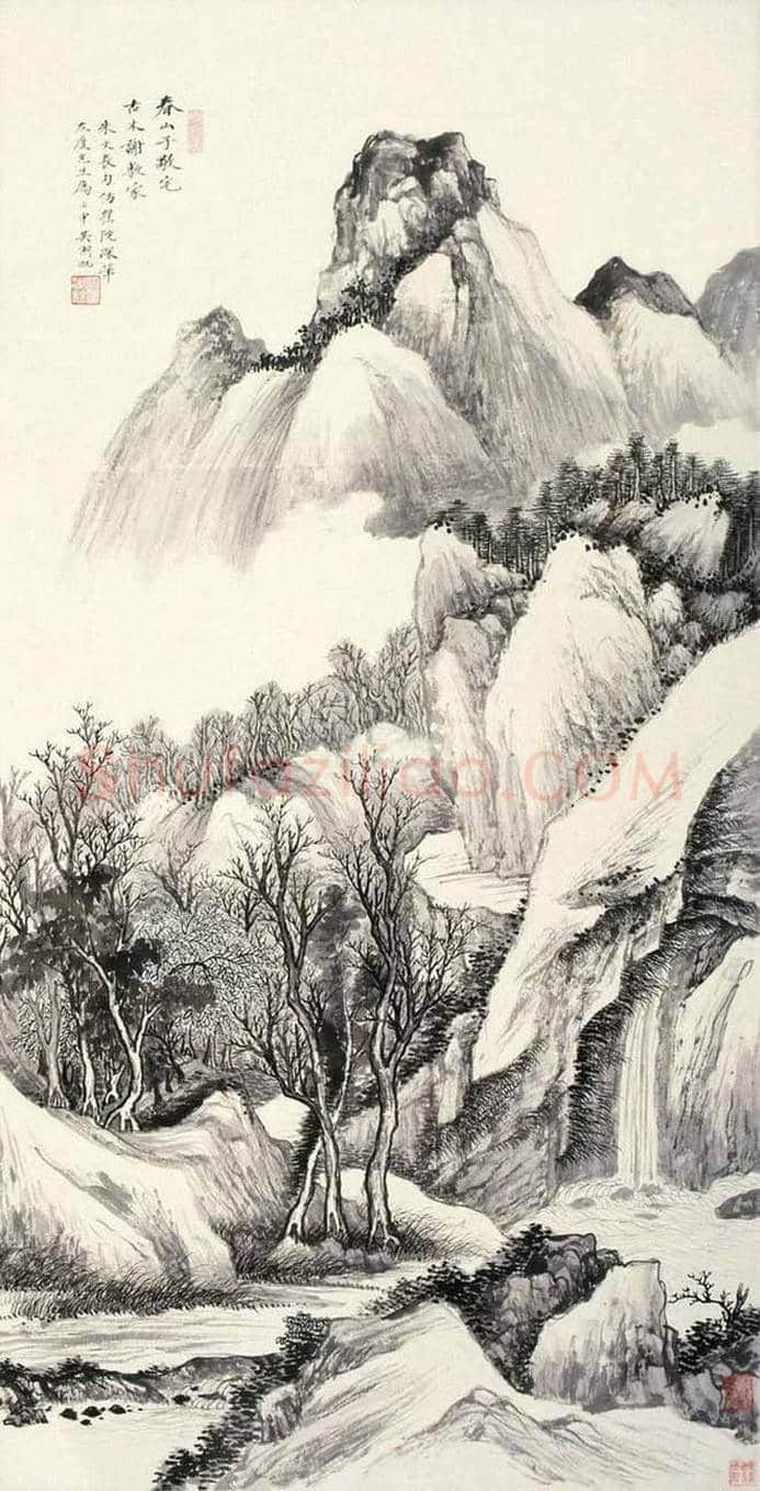 吴湖帆山水画,雅腴灵秀、清韵缜丽 | 书画文摘