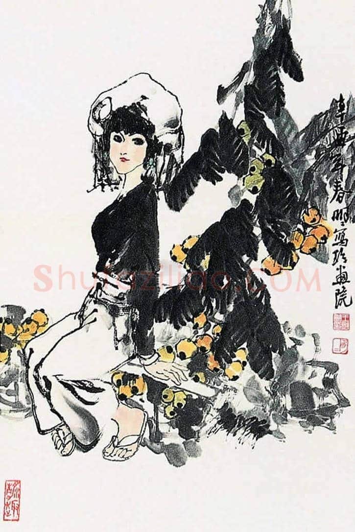 王明明人物画之时装人物少女篇 | 书画百科