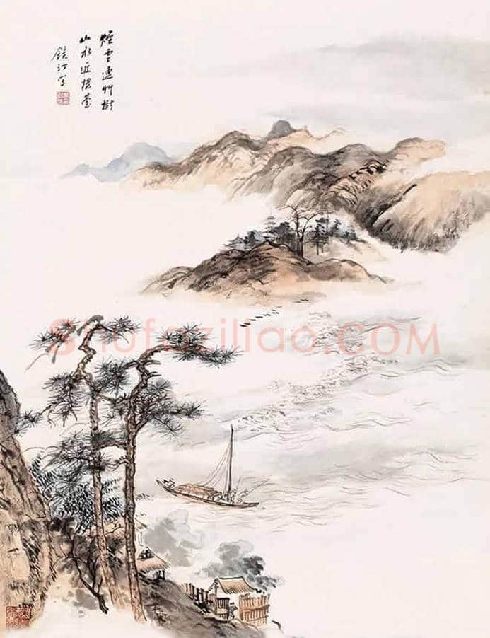 吴镜汀山水画欣赏 | 书画知识