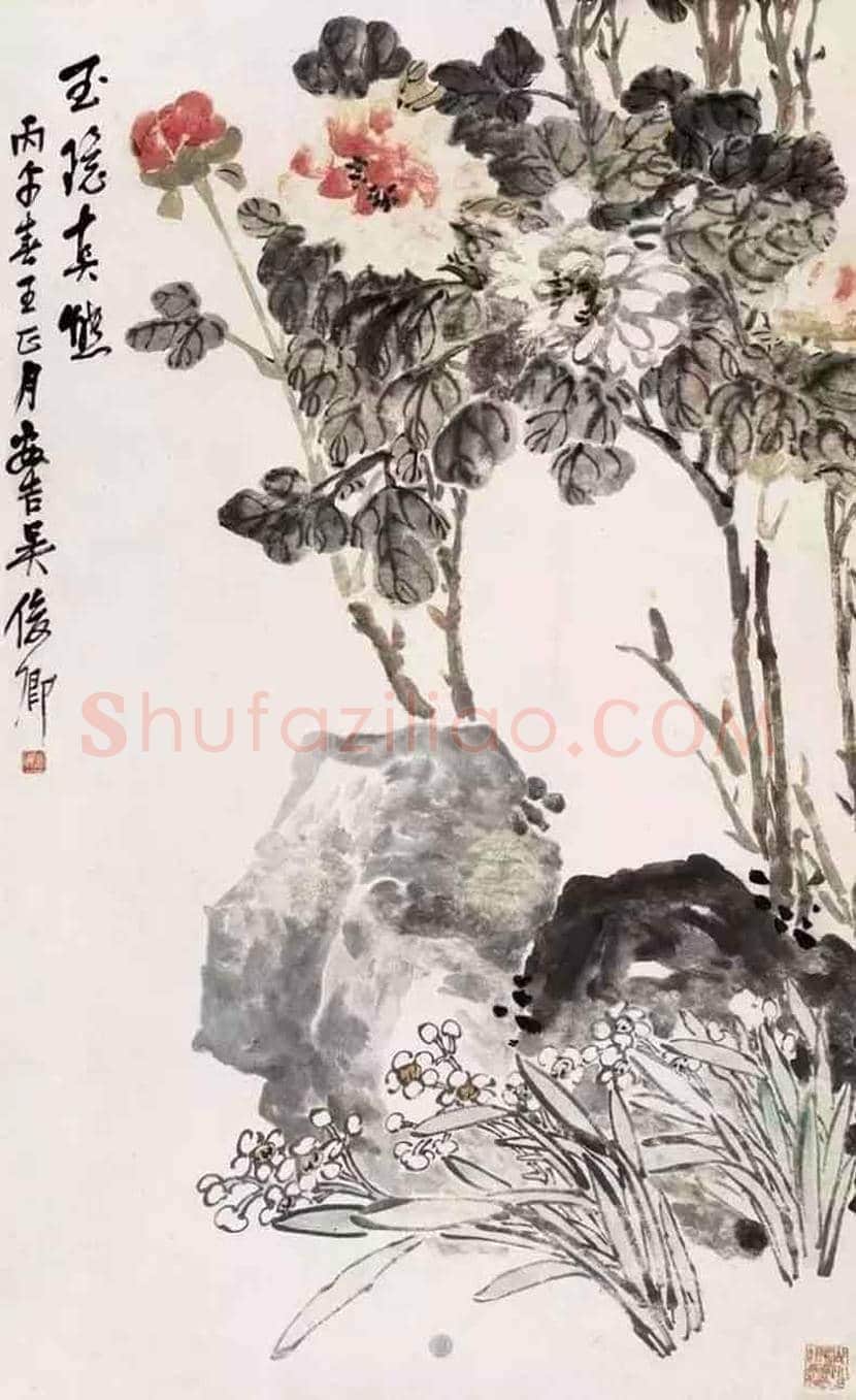 吴昌硕笔下的水仙，淡雅又清香四溢 | 书画科普