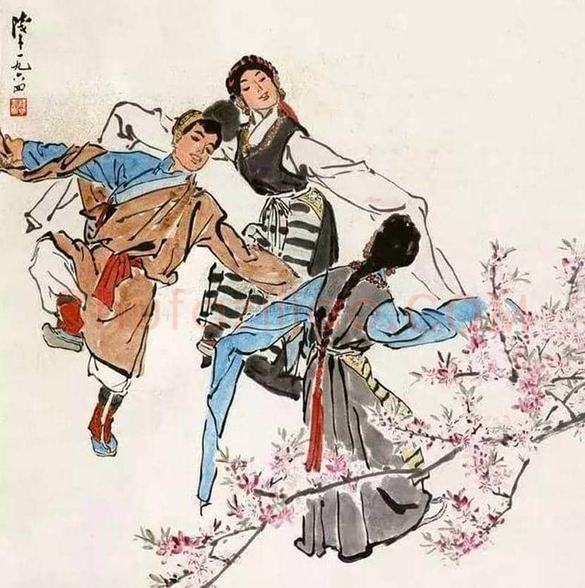 叶浅予舞蹈人物画欣赏 | 书画知识