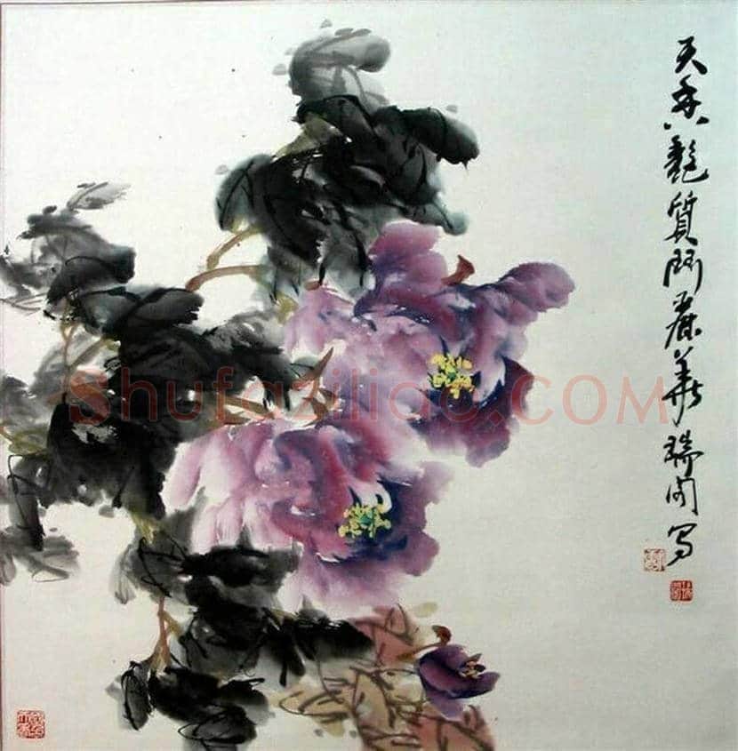张锡武牡丹作品欣赏 | 书画资料