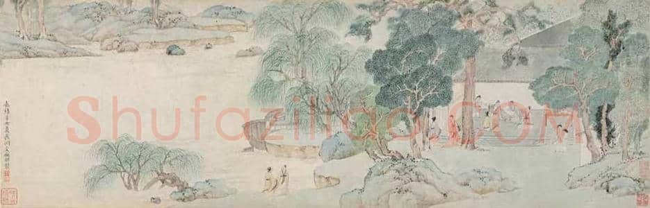 文徵明《山居图》，粗笔青绿山水之代表作 | 国画欣赏