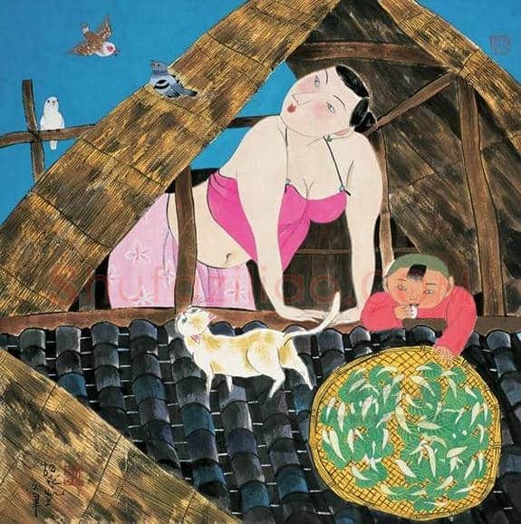 胡永凯作品欣赏-美人依旧 | 书画文摘