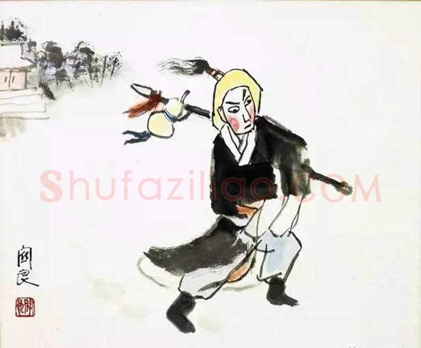 关良戏曲人物画作品欣赏 | 书画讲解