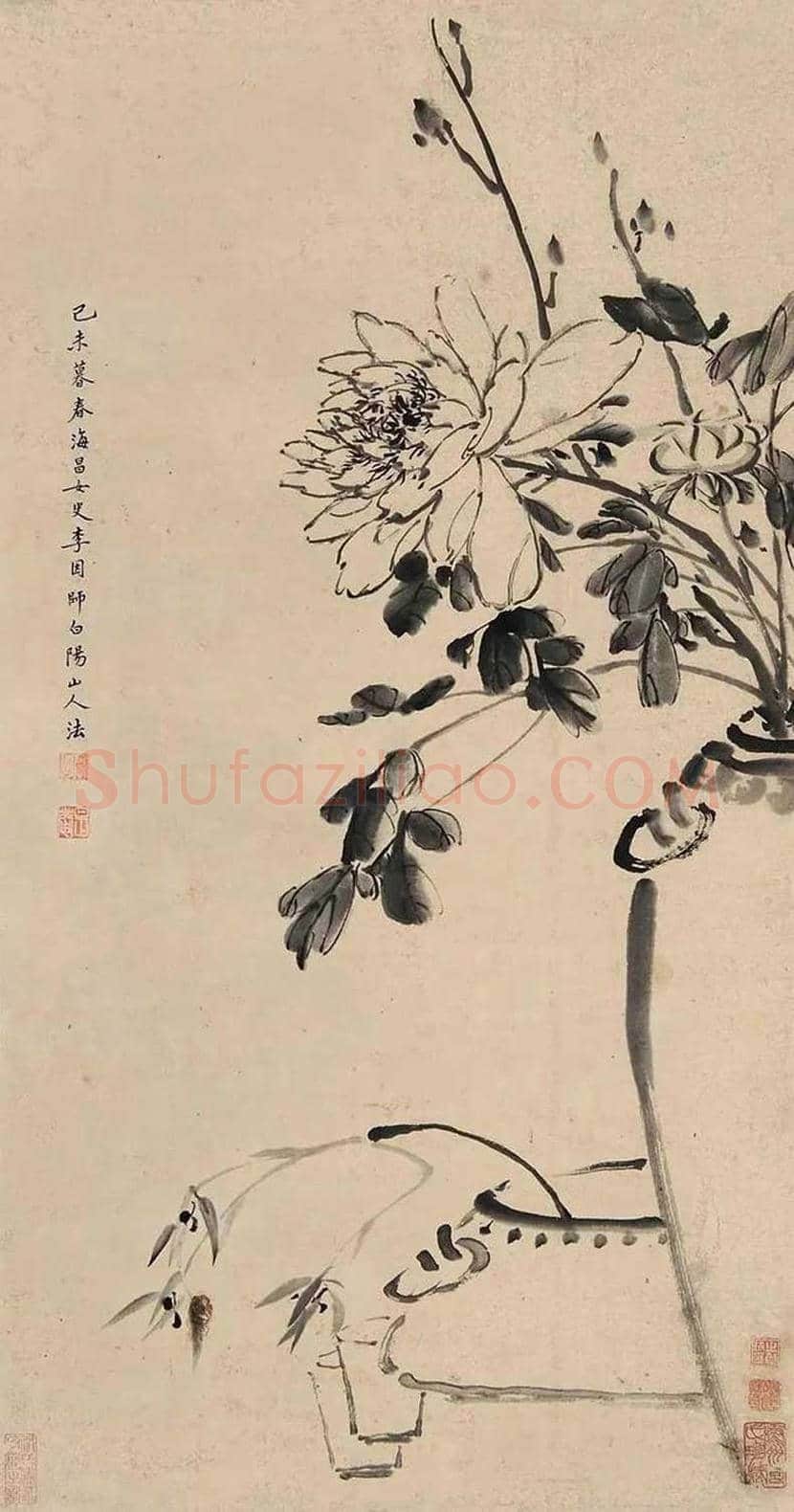 李因作品欣赏 | 书画资料