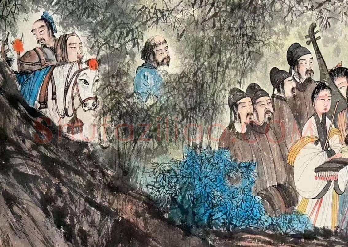 傅抱石长卷《丽人行》，铭心经典再现！ | 国画欣赏