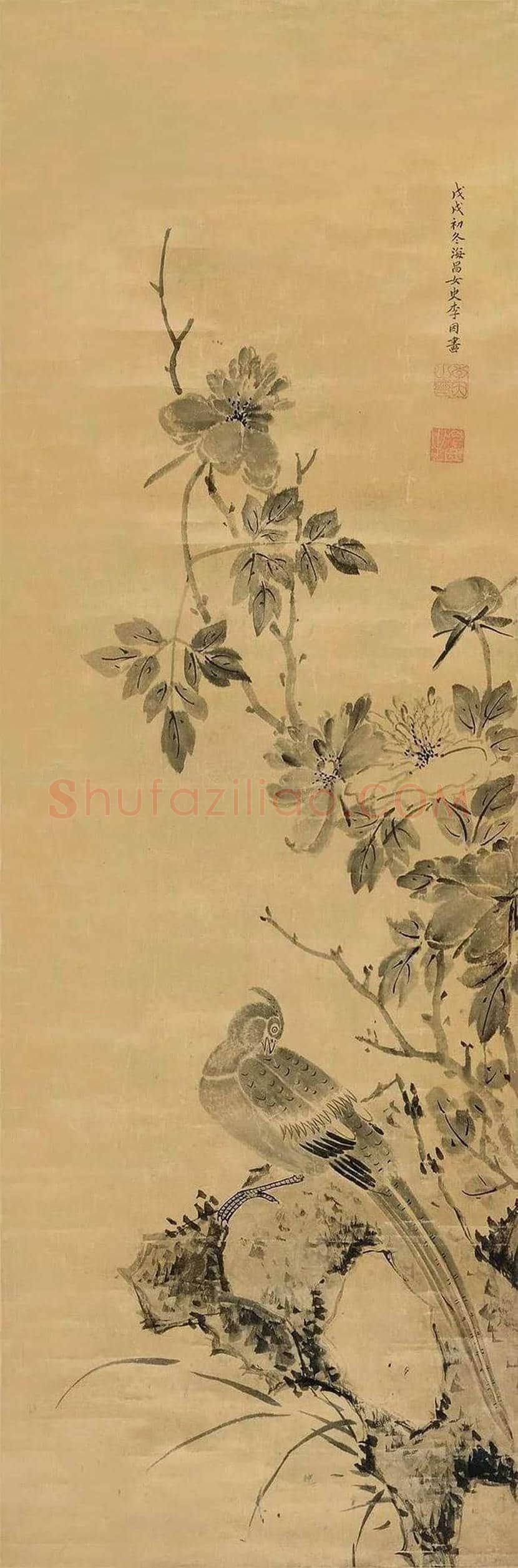 李因作品欣赏 | 书画资料