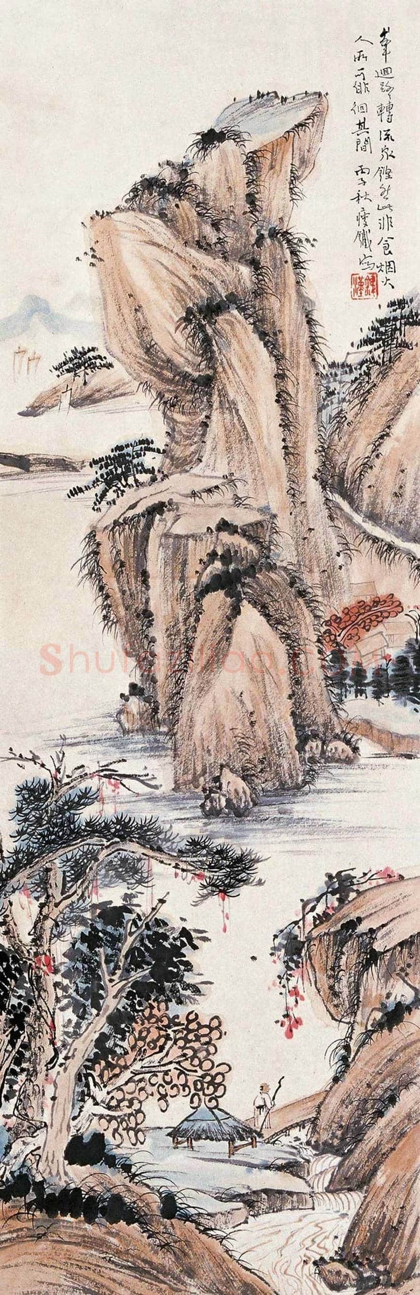 钱瘦铁山水画作品欣赏 | 书画常识