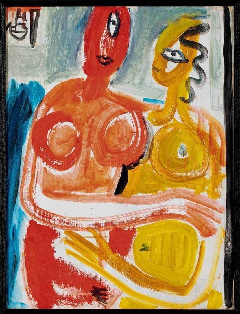 丁衍庸人物画作品欣赏 | 书画学堂