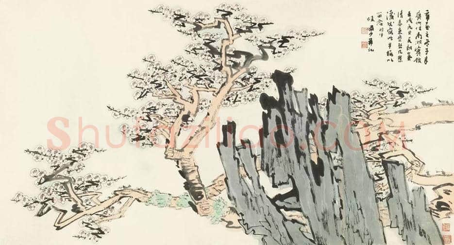陆俨少梅花作品欣赏 | 书画知识