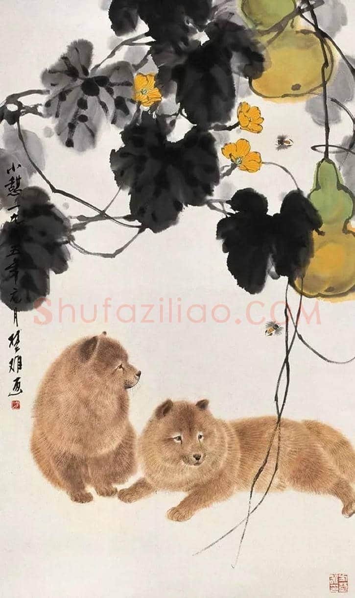 方楚雄工笔动物欣赏,很有乡土气息 | 书画资料