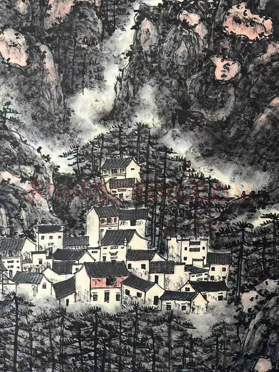 赖少其《四郭青山处处同》，珍品佳构 | 国画图片