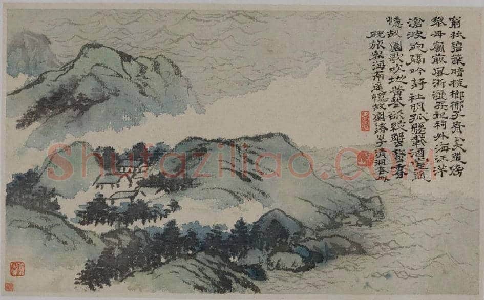 石涛神品《石涛上人山水册》欣赏 | 书画百科