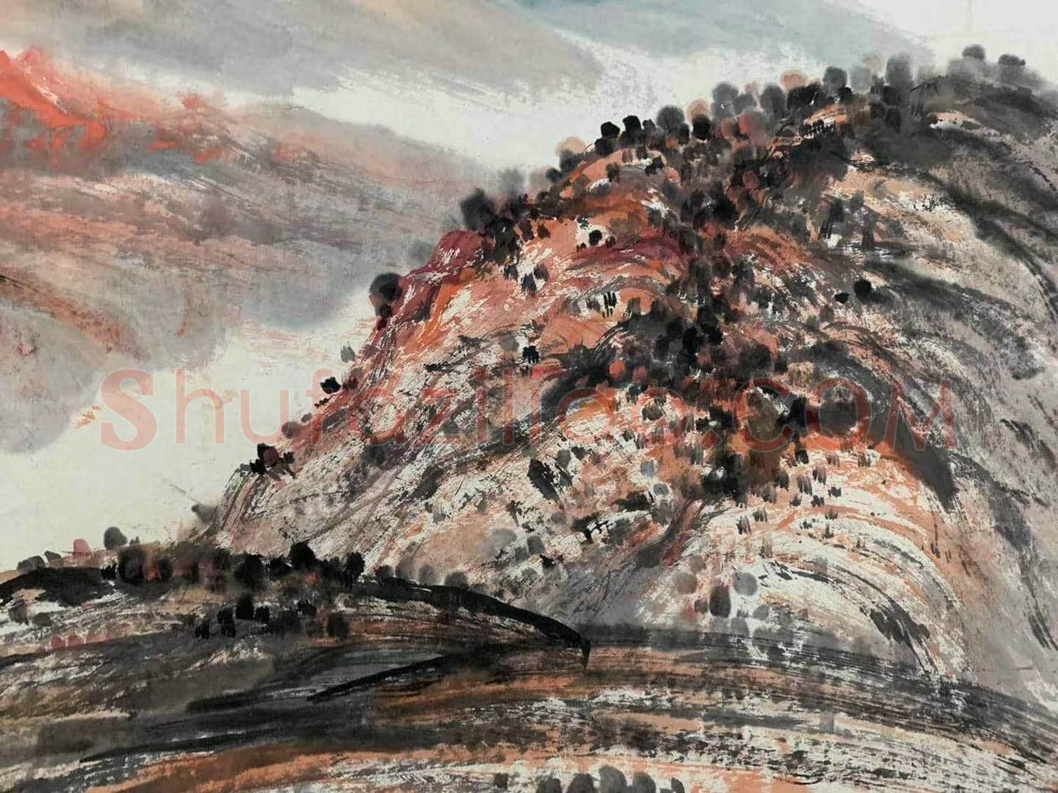 方济众《高原秋色》，精品佳构 | 国画欣赏