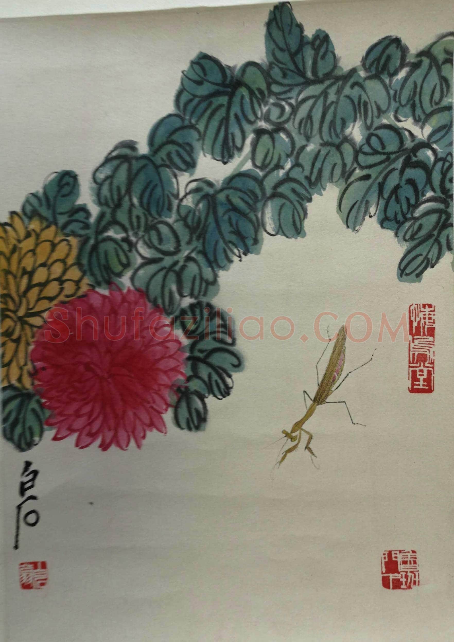 齐白石书画双挖四条屏，与贺孔才艺文交往的见证！ | 国画作品