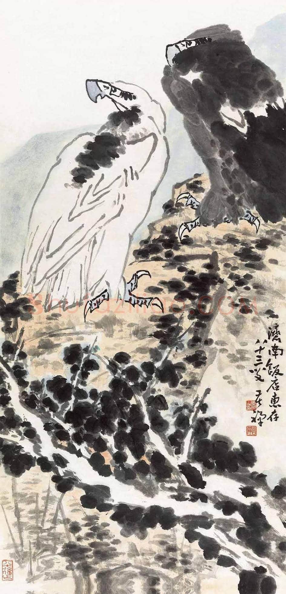 李苦禅笔下最贵的鹰都有哪些! | 书画学堂