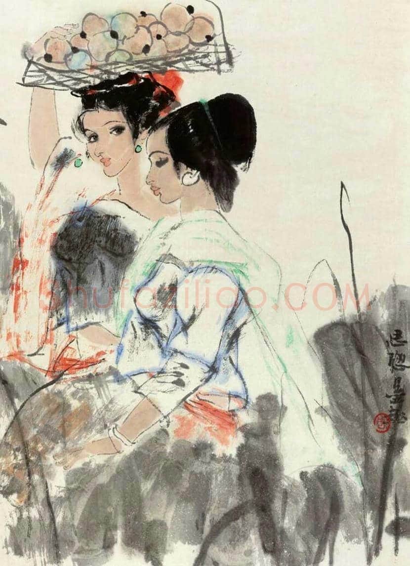 周思聪人物画作品欣赏 | 书画讲解