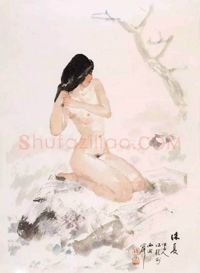 杨之光《女人体写生》,当代没骨人体第一人 | 书画资料