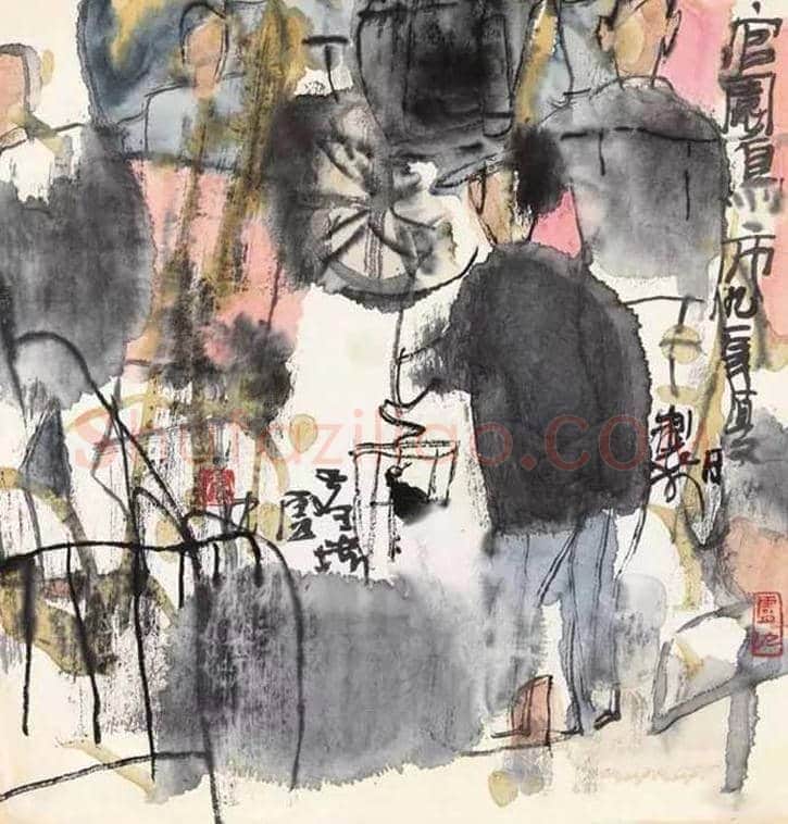 卢沉水墨人物画作品欣赏 | 书画资料