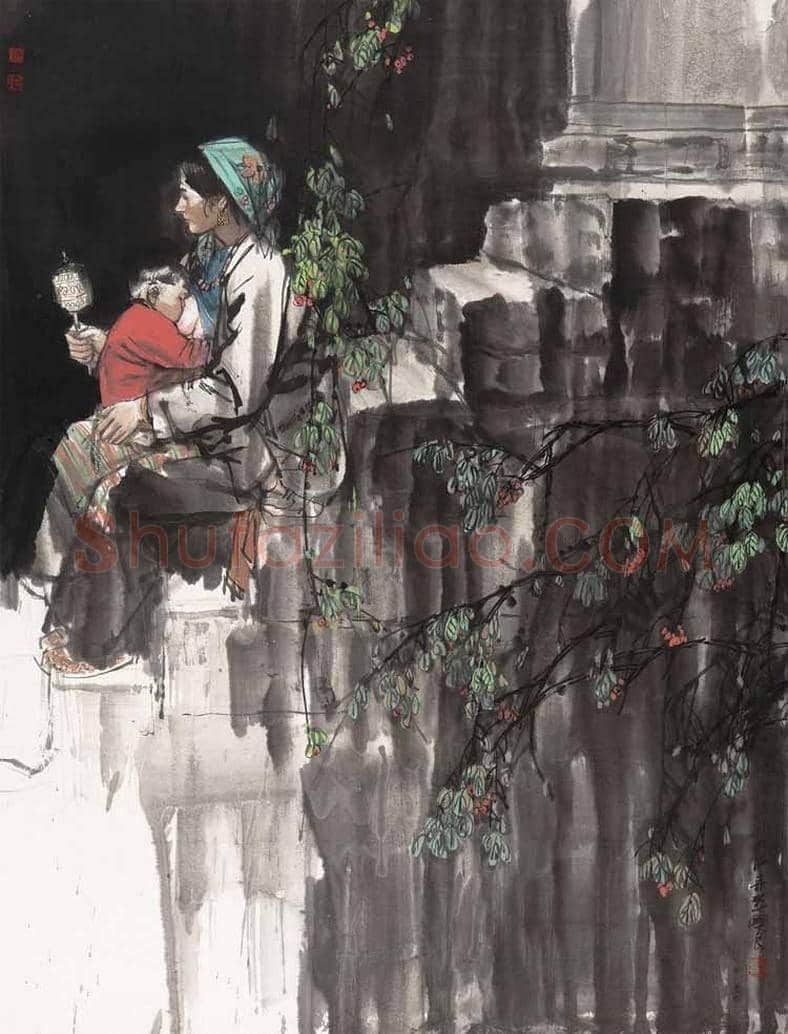 画僧史国良西藏风情人物画！ | 书画常识