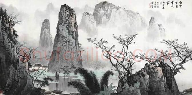 白雪石绘画作品《桂林山水》欣赏(100幅) | 书画文摘