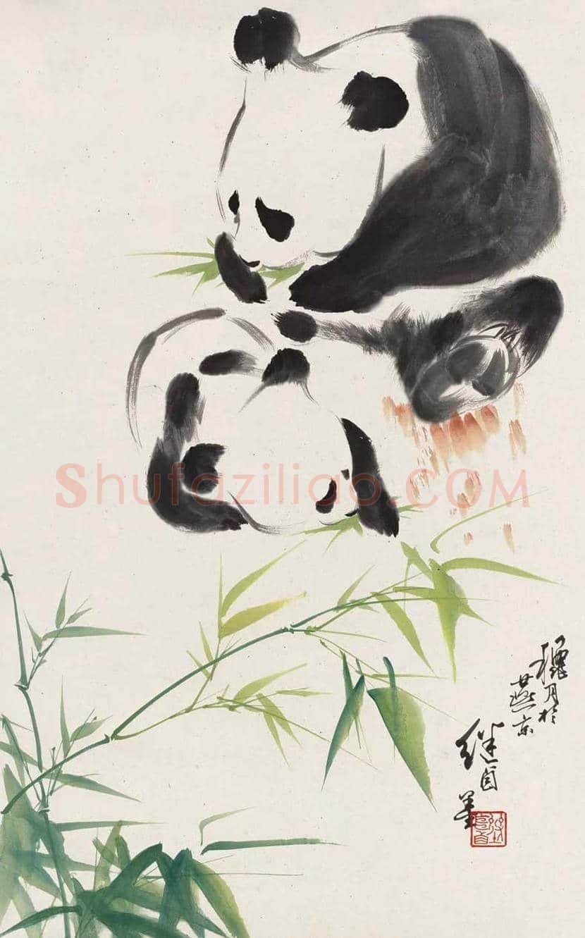 刘继卣笔下的国宝熊猫 | 书画讲解