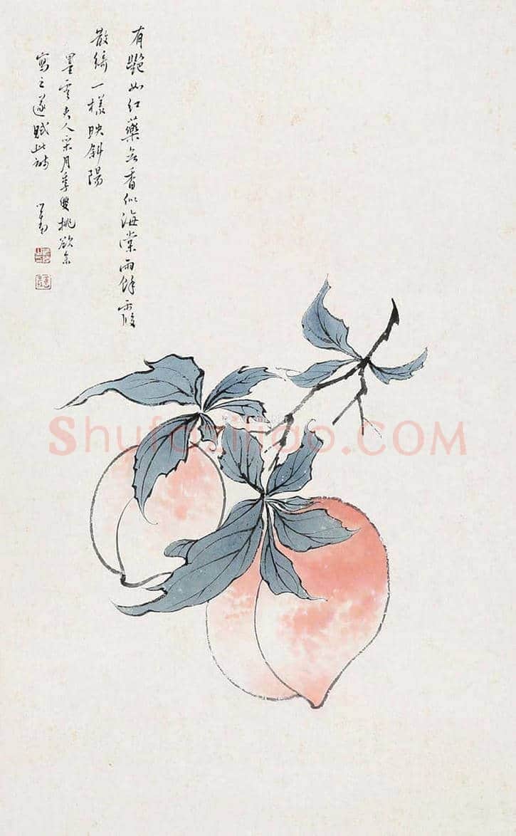 这二十位名家画的寿桃，精彩纷呈！ | 书画资料