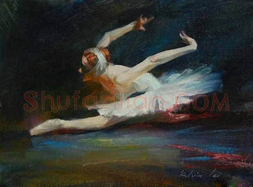 凯文·雷画中的舞女，体现一种静谧的美！ | 书画文摘