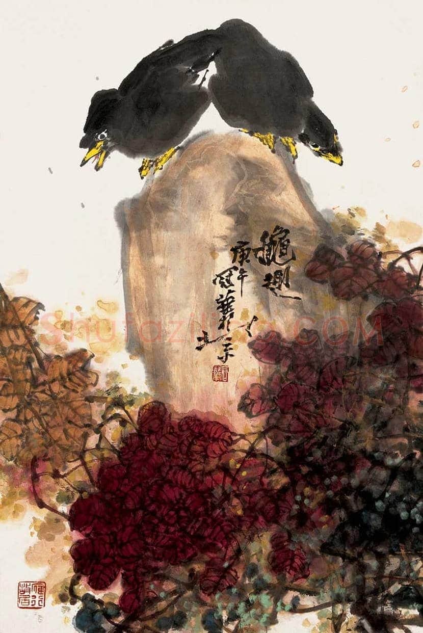 高冠华花鸟画作品欣赏 | 书画常识